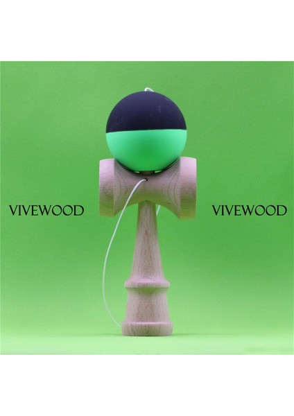 Yarım Bölünmüş Ipek Kauçuk Kendama, 18CM Kendama,,6 Renk Mevcuttur Ken 2.0 ile Kendama, Eğim, Dayanıklı Kayın Kendama (Yurt Dışından)