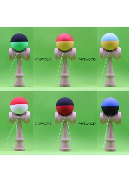 Yarım Bölünmüş Ipek Kauçuk Kendama, 18CM Kendama,,6 Renk Mevcuttur Ken 2.0 ile Kendama, Eğim, Dayanıklı Kayın Kendama (Yurt Dışından) modelleri