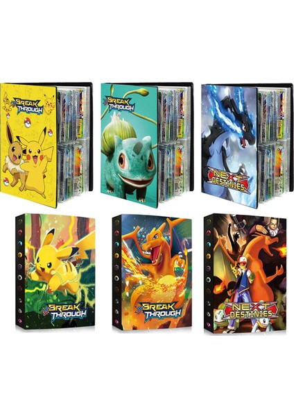 Summerflowers 240 Adet Oyun Kartı Koleksiyonu Tutucu Pokemon Kartları Albüm Karikatür Anime Koleksiyonu Klasörü Çocuk Serin Oyuncak Hediye (Yurt Dışından)