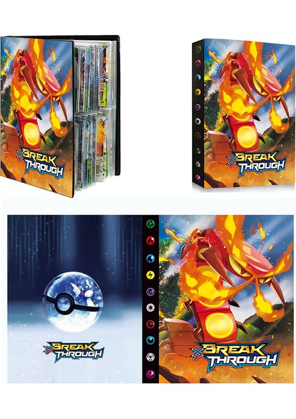 Summerflowers 240 Adet Oyun Kartı Koleksiyonu Tutucu Pokemon Kartları Albüm Karikatür Anime Koleksiyonu Klasörü Çocuk Serin Oyuncak Hediye (Yurt Dışından) indirimleri