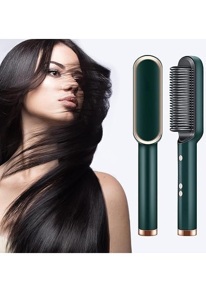 Orijinal 909 Saç Düzleştirici Şekillendirici Fırça Tarak Stili, Ayarlanabilir Sıcaklık (130°C Ila 200°C) (Yurt Dışından) indirimleri