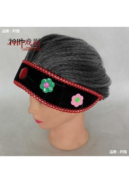 Yaşlı Bayan Peruk Eşi Golf Sopası Kılıfı Drama Malzemeleri Headdress Sahne Performansı Gösterisi Büyükanne Peruk Çöpçatan Kafa Kapağı (Yurt Dışından) indirimleri