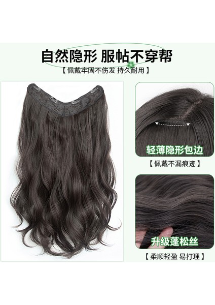 Peruk Kadın Uzun Kıvırcık Saç Büyük Dalga Tek Piecevtype Saç Uzatma Kısa Saç Peruk Seti Kabarık Görünmez Net Kırmızı Uzatma (Yurt Dışından) fırsatları