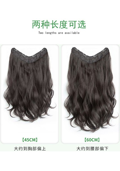 Peruk Kadın Uzun Kıvırcık Saç Büyük Dalga Tek Piecevtype Saç Uzatma Kısa Saç Peruk Seti Kabarık Görünmez Net Kırmızı Uzatma (Yurt Dışından) indirimleri