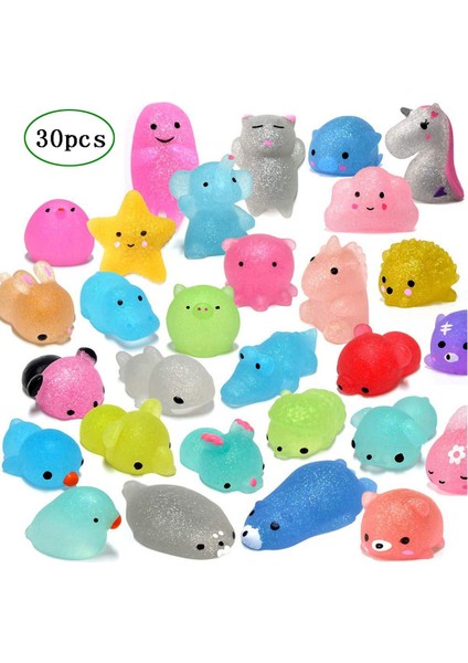 30 Adet Mochi Squishy Oys Tter Ni L Şekilli Squishies Oys Parti Iyilik Için Oys Noel Ifts (Yurt Dışından)