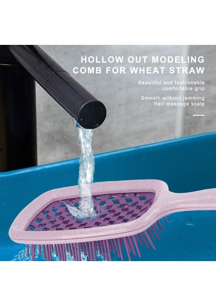 Geniş Dişler Karışık Saç Tarak Kadın Saç Derisi Masaj Tarak Saç Fırçası Oymak Saç Fırçası Ev Salon Kuaförlük Şekillendirici Aracı (Yurt Dışından) modelleri