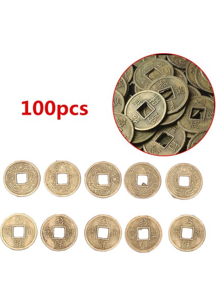 1/10/100 Adet Çin Feng Shui Şanslı Ching/antik Paralar Setieğitici On Imparator Antika Servet Para Para Para Şans Servet Servet (Yurt Dışından)