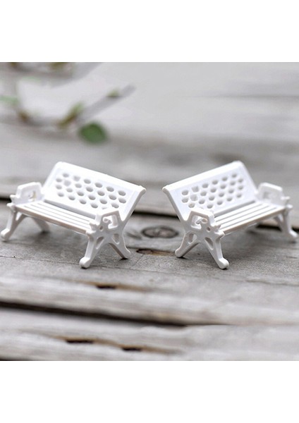 Adet Mini Park Koltuk Tezgahı Bahçe Süs Minyatür Zanaat Peri Dollhouse Dekor (Yurt Dışından) fırsatları