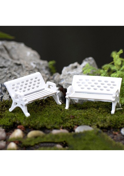 Adet Mini Park Koltuk Tezgahı Bahçe Süs Minyatür Zanaat Peri Dollhouse Dekor (Yurt Dışından) indirimleri