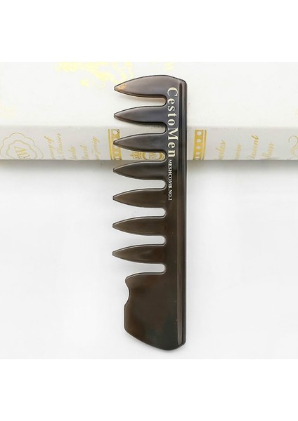 Cestomen Salon Büyük Diş Kuaförlük Tarak Pp Plastik Geniş Diş Profesyonel Şekillendirici Tarak Üç Taraflı Boyama Tarağı Berber (Yurt Dışından) modelleri