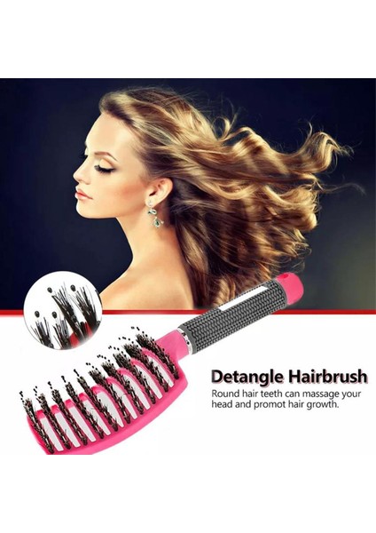 Saç Fırçası Saç Derisi Masaj Tarak Saç Fırçası Kıl Naylon Kadın Islak Kıvırcık Detangle Saç Fırçası Salon Kuaförlük Şekillendirici Taraklar (Yurt Dışından)