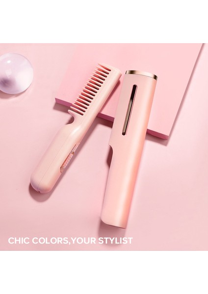 Ubeator - Unisex Taşınabilir Seyahat Isı Tarak Fırçaları Sakal Veya Saç Düzleştirici Aletler USB Tip-C Arayüzü (Yurt Dışından) modelleri