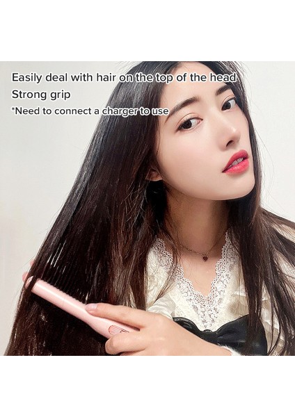 Ubeator - Unisex Taşınabilir Seyahat Isı Tarak Fırçaları Sakal Veya Saç Düzleştirici Aletler USB Tip-C Arayüzü (Yurt Dışından) indirimleri