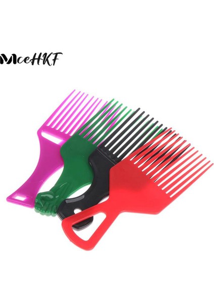 Adet Geniş Diş Fırçası Seçim Tarak Çatal Saç Fırçası Ekleme Saç Toplama Tarak Plastik Dişli Tarak Kıvırcık Afro Saç Şekillendirici Araçları (Yurt Dışından)