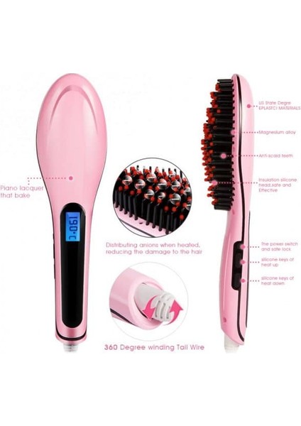 Saç Düzleştirici Fırçası Hızlı Saç Düzleştirici HQT-906 (Yurt Dışından) fiyatları