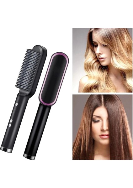 Kızlar Için Saç Düzleştirici Fırçası Tarak Tarzı Saç Şekillendirici Saç Tarak Fırçası (Yurt Dışından) modelleri