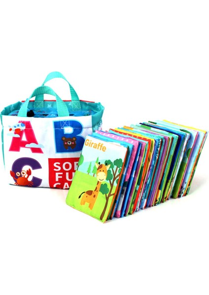 Childrenworld Öğrenme Flash Kartları Pratik Yetenek Bebek Yumuşak Alfabe Kartları (Yurt Dışından)