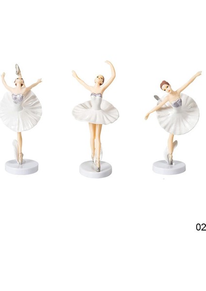 Adet/takım Bale Dans Kız Süsler Kek Topper Doğum Günü Partisi Dekorasyon Taban Kek Dekor ile Zarif Süsler (Yurt Dışından) fiyatları