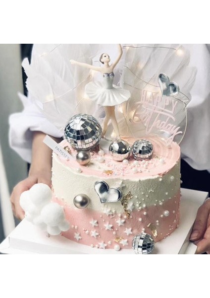 Adet/takım Bale Dans Kız Süsler Kek Topper Doğum Günü Partisi Dekorasyon Taban Kek Dekor ile Zarif Süsler (Yurt Dışından) modelleri