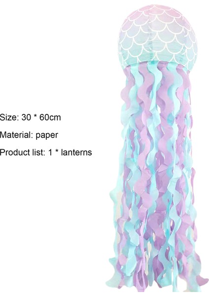 Helloworld Denizanası Fener Yaratıcı Şekil Denizkızı Asılı Denizanası Kağıt Fener (Yurt Dışından) fırsatları