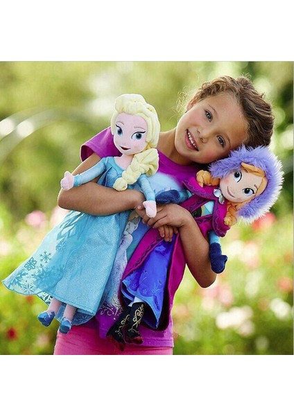 Adet/takım 40 cm Elsa Anna Prenses Bebek Dolması Yumuşak Peluş Oy Bebek Oy Irls Için Stil: 2 Adet (Yurt Dışından)