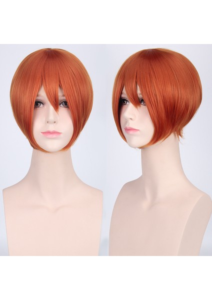 Cosplay Peruk Çok Renkli Evrensel Kısa Yüz Saç Msn Siyah ve Beyaz Kısa Saç Bobo Başlık Peruk (Yurt Dışından) fırsatları