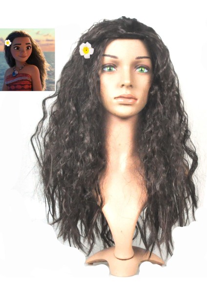 Adams Çarşamba Ailina Deniz Kızı Peruk Descendant 3 Snowyprincess Moanna Anime Cos Peruk (Yurt Dışından) fırsatları