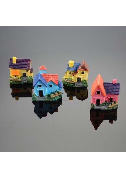 Yapay Mini Minyatür Reçine Ev Zanaat Süsleme Küçük Ev Modeli Dekor (Yurt Dışından) fiyatları