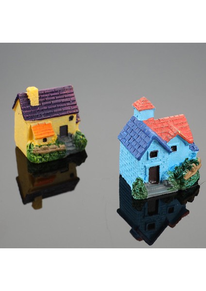Yapay Mini Minyatür Reçine Ev Zanaat Süsleme Küçük Ev Modeli Dekor (Yurt Dışından) indirimleri