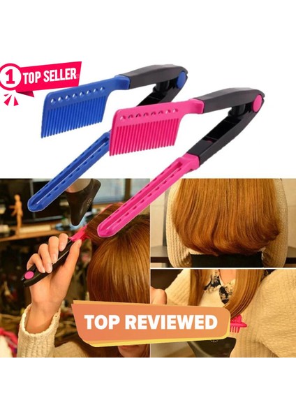 Saç Tarağı - Pembe Saça Şekil Verilmesi Veya Düzleştirilmesi Kolay Akıllı Kendin Yap Aracı, Kullanımı ve Taşıması Kolay Saça Isı Hasarı Vermeden Saçı Düzleştirin (Yurt Dışından) fırsatları