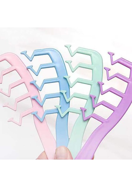 Saç Doğal Kabarık Tarak Z Şeklinde Saç Dikiş Şekillendirici Geniş Diş Taraklar Profesyonel Plastik Saç Şekillendirici Tarak 4 Renk (Yurt Dışından) fiyatları