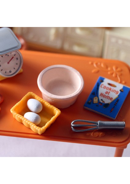 1 Takım 1:12 Evcilik Minyatür Yemek Kitabı Yumurta Çırpıcı ve Kase Model Aksesuarları (Yurt Dışından) fiyatları