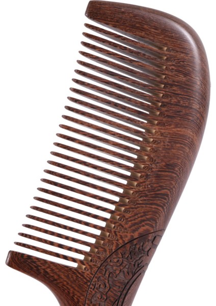 3x Unisex Sandal Ağacı Tarak Kadın Erkek Ev Seyahat Ahşap Anti-Statik Ince Diş Tarak Ahşap Saplı Saç Tarağı (Yurt Dışından) fiyatları