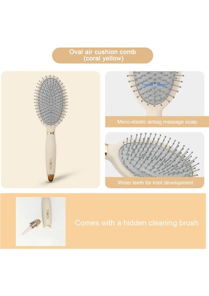 Sıvı Kauçuk Hava Yastığı Tarak Kadın Düz Saç Kıvırcık Saç Masaj Tarak Sevimli Tarak Anti Statik Kafa Masaj Tarak (Yurt Dışından)