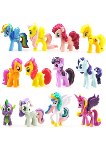 12 Parça My Little Pony Çoklu Oyuncak Figürü Oyuncak 4-5CM/1.57-1.97IN Figürler Playset Dostluk Sihirlidir (Yurt Dışından) fiyatları