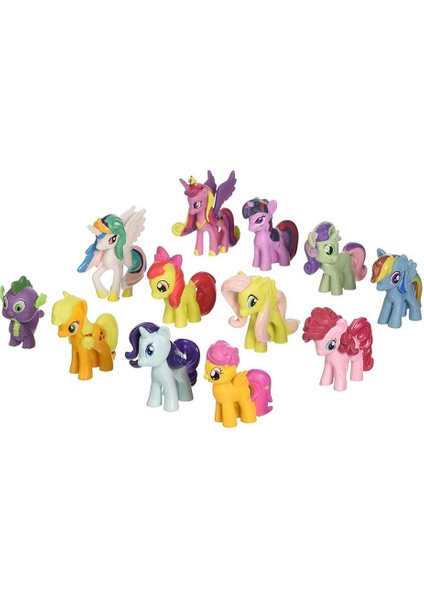 12 Parça My Little Pony Çoklu Oyuncak Figürü Oyuncak 4-5CM/1.57-1.97IN Figürler Playset Dostluk Sihirlidir (Yurt Dışından) modelleri