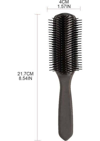 Profesyonel 9-Satır Dolaşık Açıcı Saç Fırçası Dolaşık Açıcı Saç Fırçası Saç Derisi Masaj Düz Kıvırcık Islak Saç Şekillendirici Tarak (Yurt Dışından) indirimleri