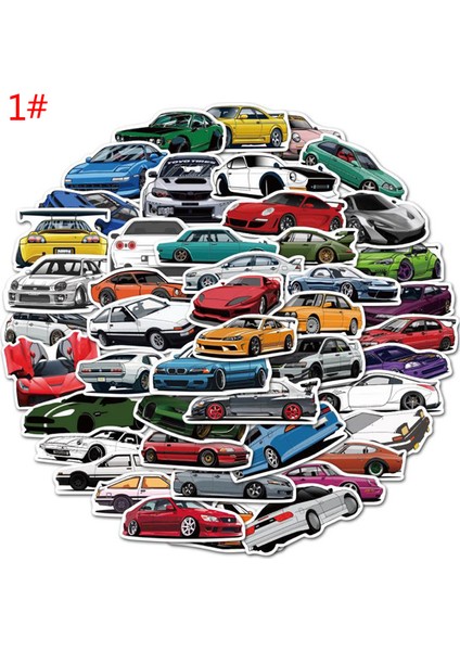 50 Adet Jdm Otomotiv Araba Graffiti Etiket Gitar Bavul Kaykay Etiket Cologo (Yurt Dışından) fiyatları