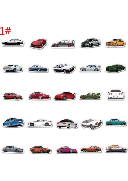 50 Adet Jdm Otomotiv Araba Graffiti Etiket Gitar Bavul Kaykay Etiket Cologo (Yurt Dışından) modelleri