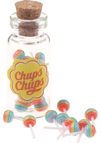 1/12 Dollhouse Minyatür Gıda Tatlı Şeker Lolipop Kutusu Tutucu Şeker (Yurt Dışından) modelleri