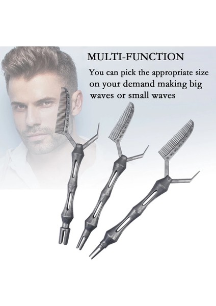 3 Boyutları/set Yeni Varış Reçine Konumlandırma Perma Tarak Berber Dükkanı Profesyonel Kadın Kızlar Kuaförlük Dıy Saç Kıvırma Aracı (Yurt Dışından)