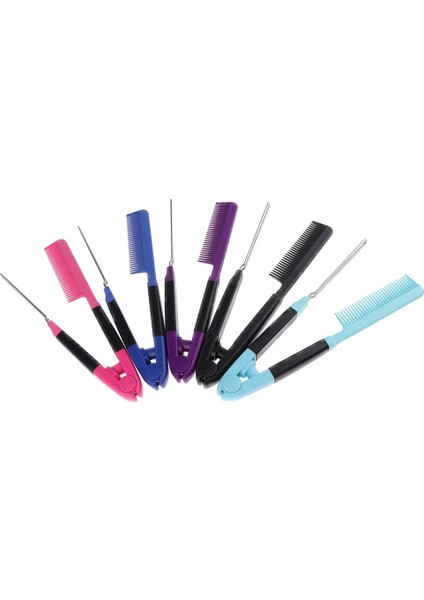 Tipi Saç Düzleştirici Tarak Çok Fonksiyonlu Saç Fırçası Berber Kuaför Saç Düz Anti-Statik Fırça Tarak (Yurt Dışından)