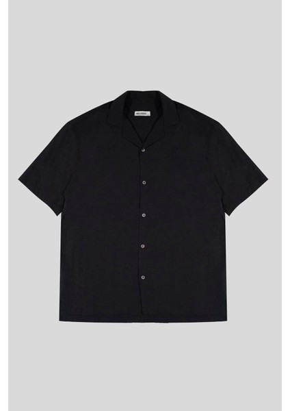 Apaj Yaka Slim Fit Kısa Kollu Erkek Gömlek