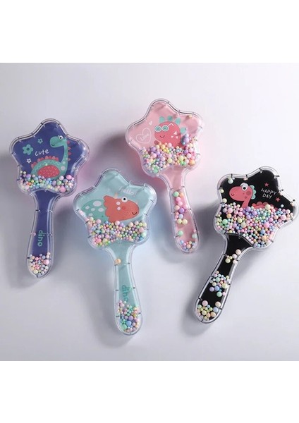 Karikatür Hava Yastığı Masaj Tarak Saç Fırçası Yıldız Payet Bataklık Anti-Düğüm Dolaşmayı Çözücü Saç Fırçası Bebek Kıvırcık Saç Aksesuarları (Yurt Dışından)