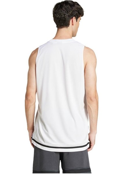 Erkek Beyaz Atlet M US SPORT TNK JD8088