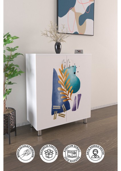 Colder 4 Raflı Ayakkabılık Antre Hol Çok Amaçlı Ayakkabı Dolabı