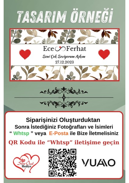Kişiye Özel Isimli & Tarihli Desenli Kupa Bardak - Isme Özel Baskılı Kupa Bardağı