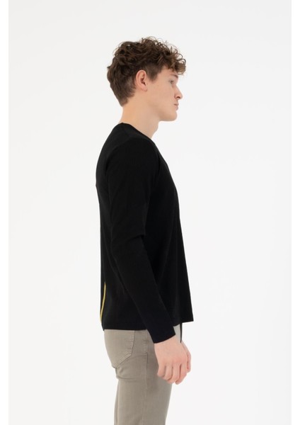 Bisiklet Yaka Slim Fit Erkek Kazak
