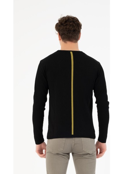 Bisiklet Yaka Slim Fit Erkek Kazak
