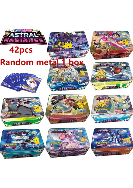 Yeni Gümüş Tempest Pokemon Kartları Demir Kutu 42 Kart Savaş Oyunu Hobi Koleksiyon Oyun Koleksiyonu Anime Çocuk Kartları (Yurt Dışından) fiyatları